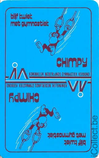 Single Swap Playing Cards Sport Gymnastics Chimpy (PS03-14B)