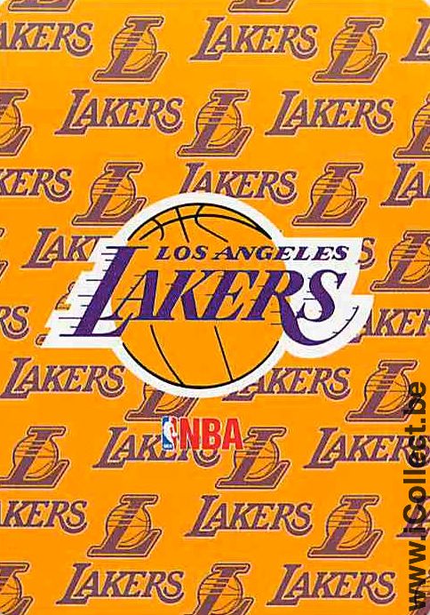 Single Playing Cards Basketball NBA Lakers (PS07-60E) - Click Image to Close