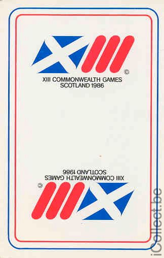 Single Swap Playing Cards Sport Commonwealth 1986 (PS03-16D)