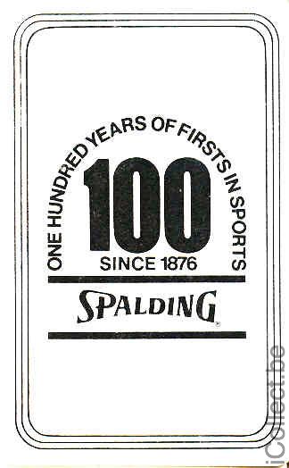 Single Swap Playing Cards Sport Spalding (PS03-16G)