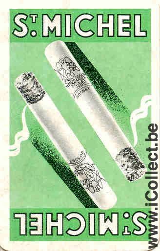 Single Swap Playing Cards Tobacco St Michel Cigarette (PS01-23E) - Click Image to Close