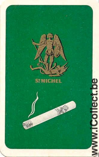 Single Swap Playing Cards Tobacco St Michel Cigarette (PS14-20B) - Click Image to Close