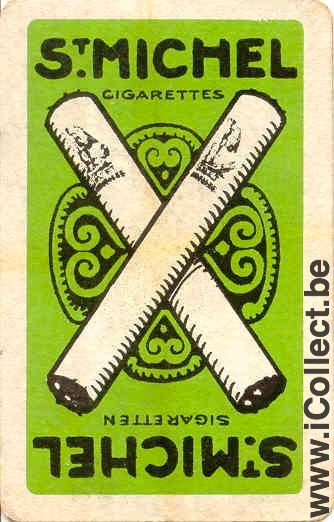 Single Swap Playing Cards Tobacco St Michel Cigarette (PS01-25C) - Click Image to Close