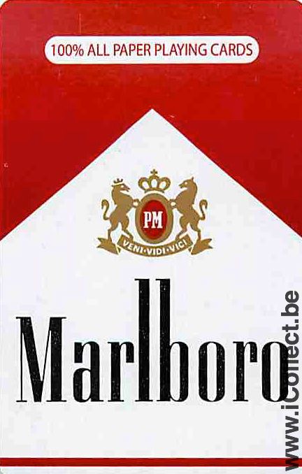 Single Swap Playing Cards Tobacco Marlboro Cigarettes (PS13-10H)