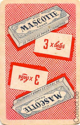 Single Swap Playing Cards Cigarette Papers Mascotte (PS07-36H) - Click Image to Close