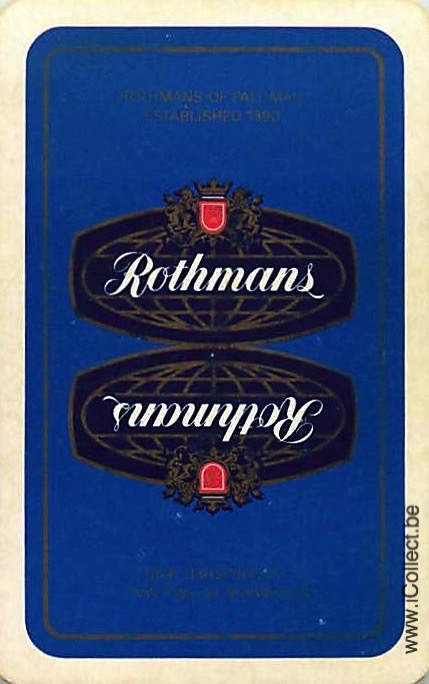 Single Swap Playing Cards Tobacco Rothmans (PS19-03I)