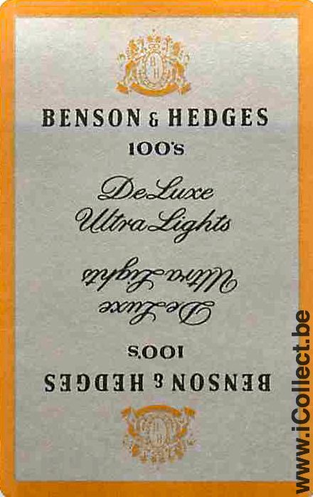 Single Swap Playing Cards Tobacco Benson & Hedges (PS04-05B) - Click Image to Close