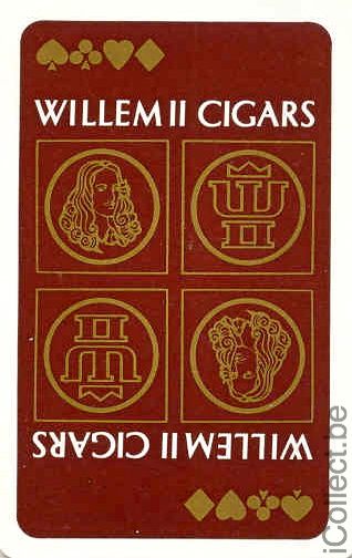 Single Swap Playing Cards Tobacco Cigars Willem II (PS04-04G)