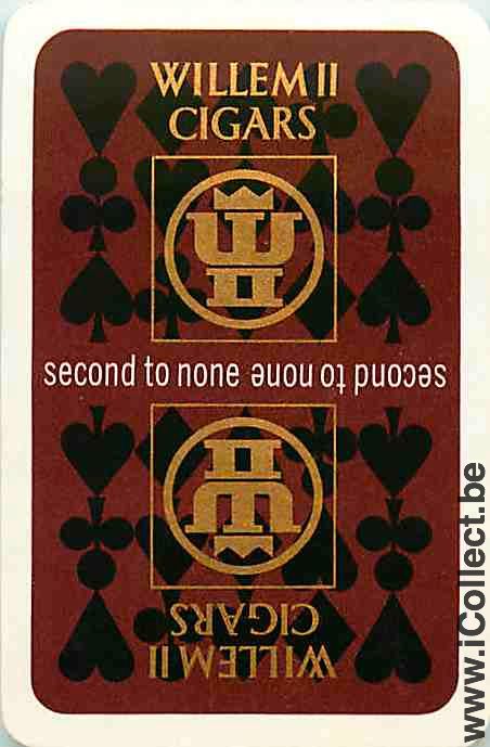 Single Swap Playing Cards Tobacco Cigars Willem II (PS12-19G)