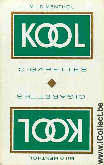 Single Swap Playing Cards Tobacco Cigarettes Kool (PS04-12H)
