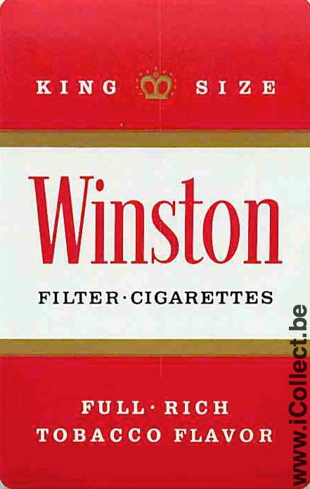 Single Swap Playing Cards Tobacco Winston Cigarettes (PS04-48I)