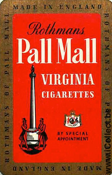 Single Swap Playing Cards Tobacco Pall Mall Cigarette (PS05-20B)