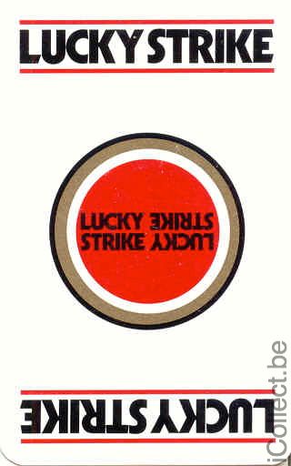 Single Swap Playing Cards Lucky Strike Cigarettes (PS16-60F) - Click Image to Close