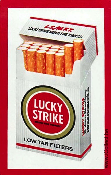 Single Swap Playing Cards Tobacco Lucky Strike (PS18-58G)