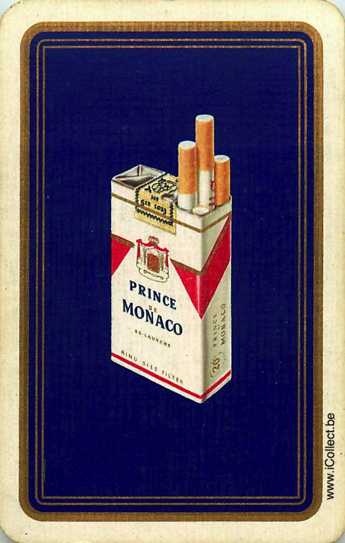 Single Swap Playing Cards Tobacco Prince de Monaco (PS20-52C) - Click Image to Close