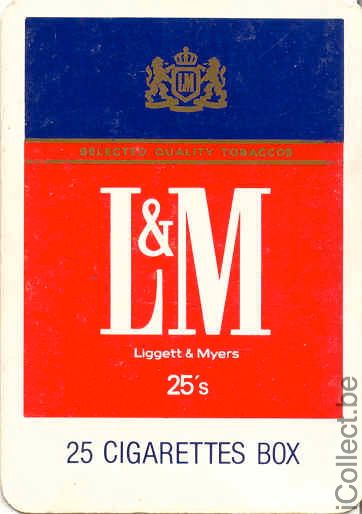 Single Swap Playing Cards Tobacco L&M Cigarettes (PS04-14I)