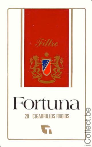 Single Swap Playing Cards Tobacco Fortuna Cigarillos (PS04-15H) - Click Image to Close