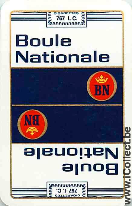 Single Swap Playing Cards Tobacco Boule Nationale (PS06-37B) - Click Image to Close