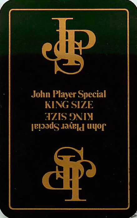 Single Swap Playing Cards Tobacco John Player Special (PS08-52I)
