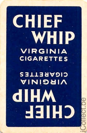 Single Swap Playing Cards Tobacco Chief Whip (PS11-51D) - Click Image to Close