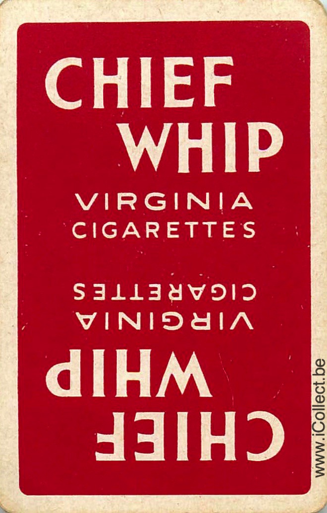 Single Swap Playing Cards Tobacco Chief Whip (PS22-55A) - Click Image to Close