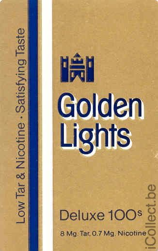 Single Swap Playing Cards Golden Lights Cigarettes (PS04-18I) - Click Image to Close