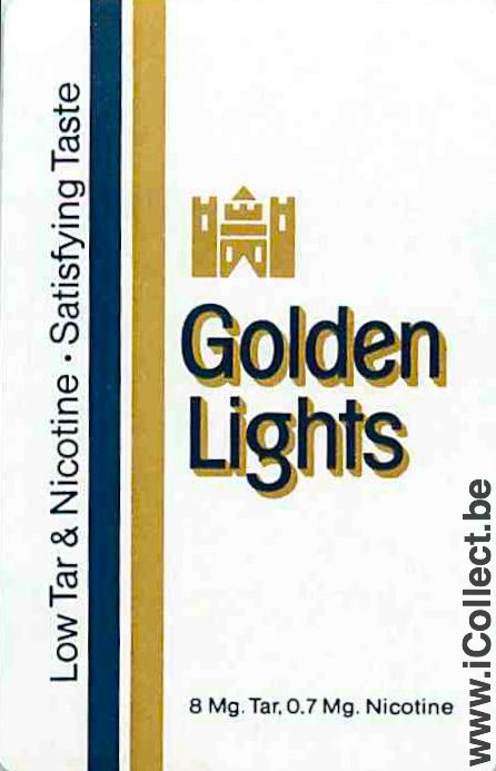 Single Swap Playing Cards Golden Lights Cigarettes (PS04-13A) - Click Image to Close