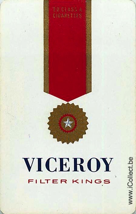 Single Swap Playing Cards Tobacco Viceroy (PS19-07B)
