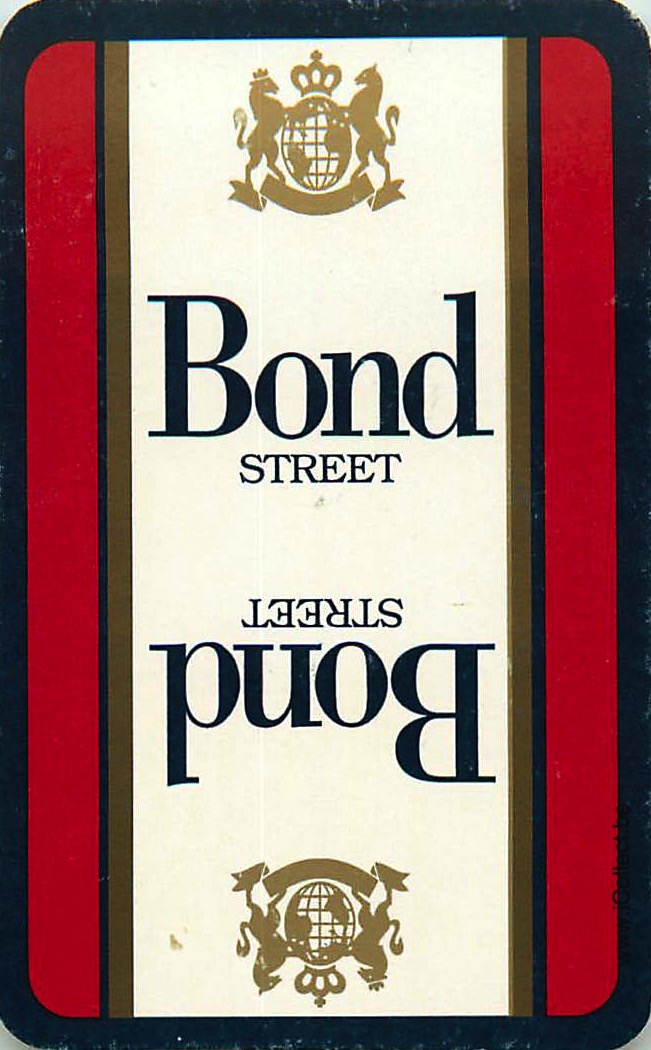 Single Swap Playing Swap Tobacco Bond Street (PS01-31I) - Click Image to Close