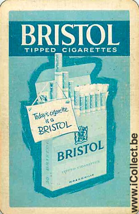 Single Swap Playing Cards Tobacco Bristol Cigarettes (PS01-20B) - Click Image to Close