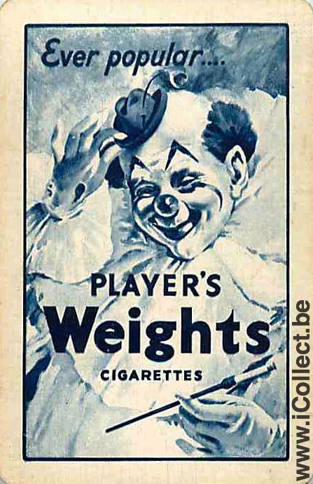 Single Swap Playing Cards Tobacco Players Weights (PS07-06D)