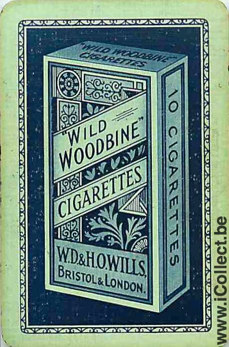 Single Swap Playing Cards Tobacco Wild Woodbine (PS08-55H)