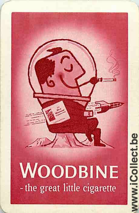 Single Playing Cards Tobacco Woodbine (PS03-40D)