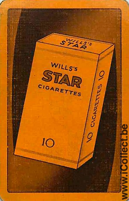 Single Swap Playing Cards Wills Star Cigarettes (PS03-36E)