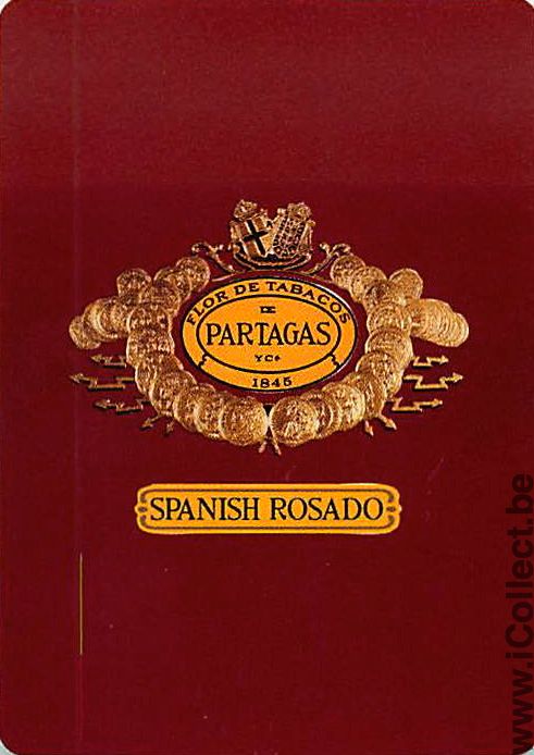 Single Swap Playing Cards Tobacco Partagas (PS20-50C) - Click Image to Close