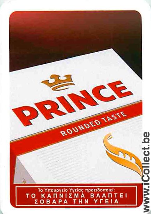 Single Swap Playing Cards Tobacco Prince Cigarettes (PS08-13C)