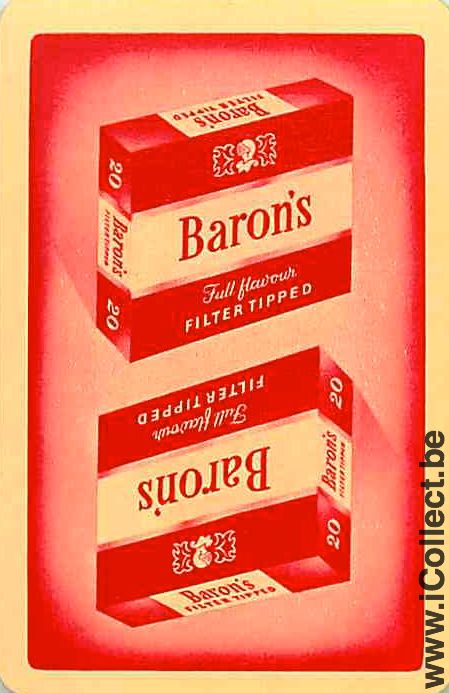Single Swap Playing Cards Tobacco Barons Cigarettes (PS08-09B) - Click Image to Close