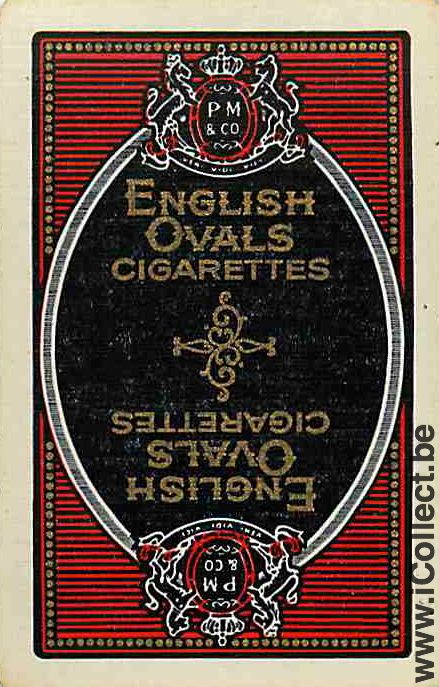 Single Playing Cards Tobacco English Ovals (PS04-43I)