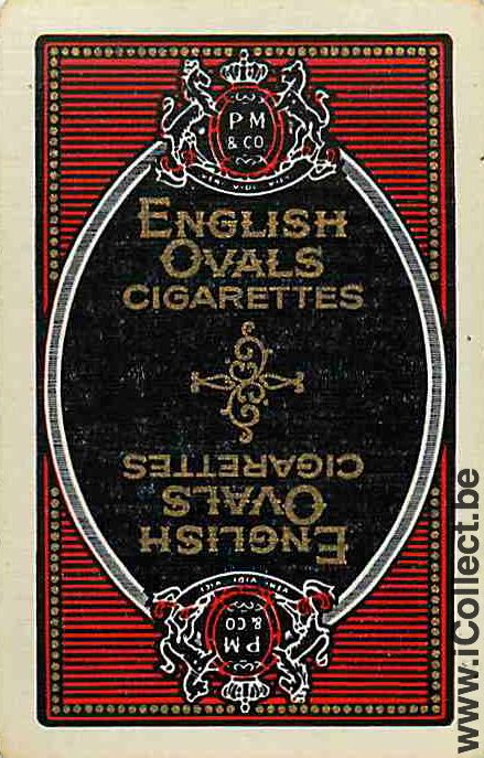 Single Playing Cards Tobacco English Ovals (PS04-43I) - Click Image to Close