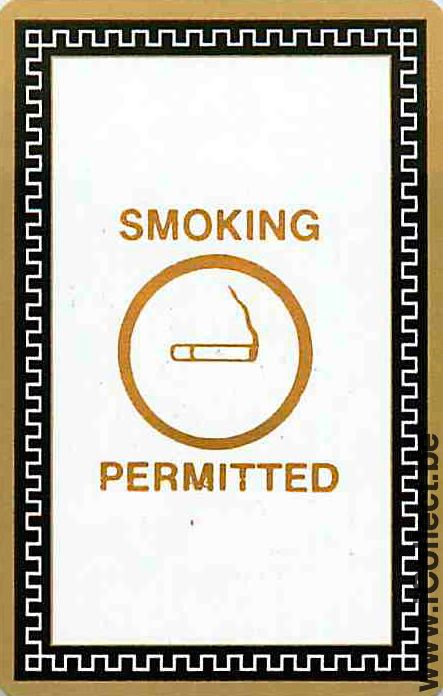 Single Cards Tobacco Smoking Permitted (PS10-05F)