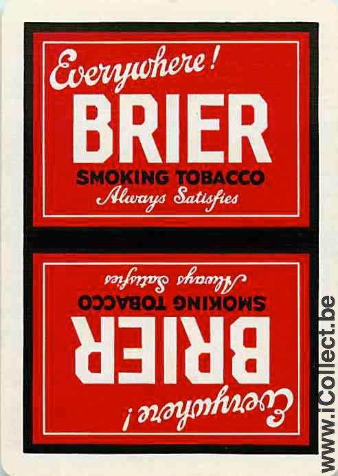 Single Playing Cards Tobacco Brier (PS01-27G)