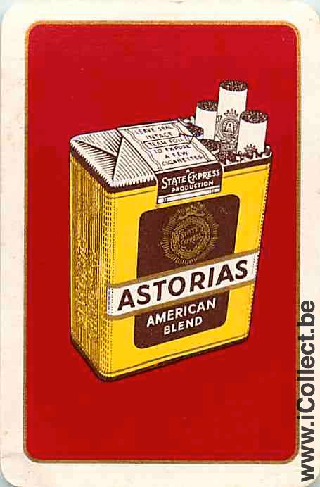Single Swap Playing Cards Tobacco Astorias (PS03-01B) - Click Image to Close