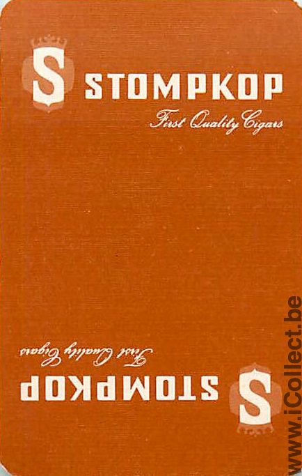 Single Swap Playing Cards Tobacco Stompkop Cigars (PS09-13E) - Click Image to Close