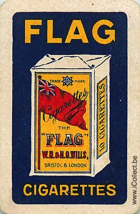 Single Swap Playing Cards Tobacco Flag (PS18-54H) - Click Image to Close