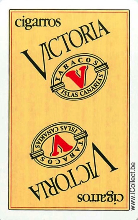 Single Swap Playing Cards Tobacco Victoria Cigars (PS19-07F)