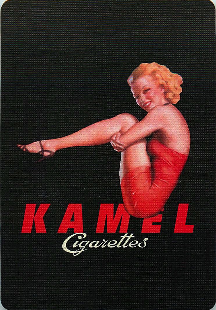 Single Swap Playing Cards Tobacco Kamel Pin-Up (PS13-37H) - Click Image to Close