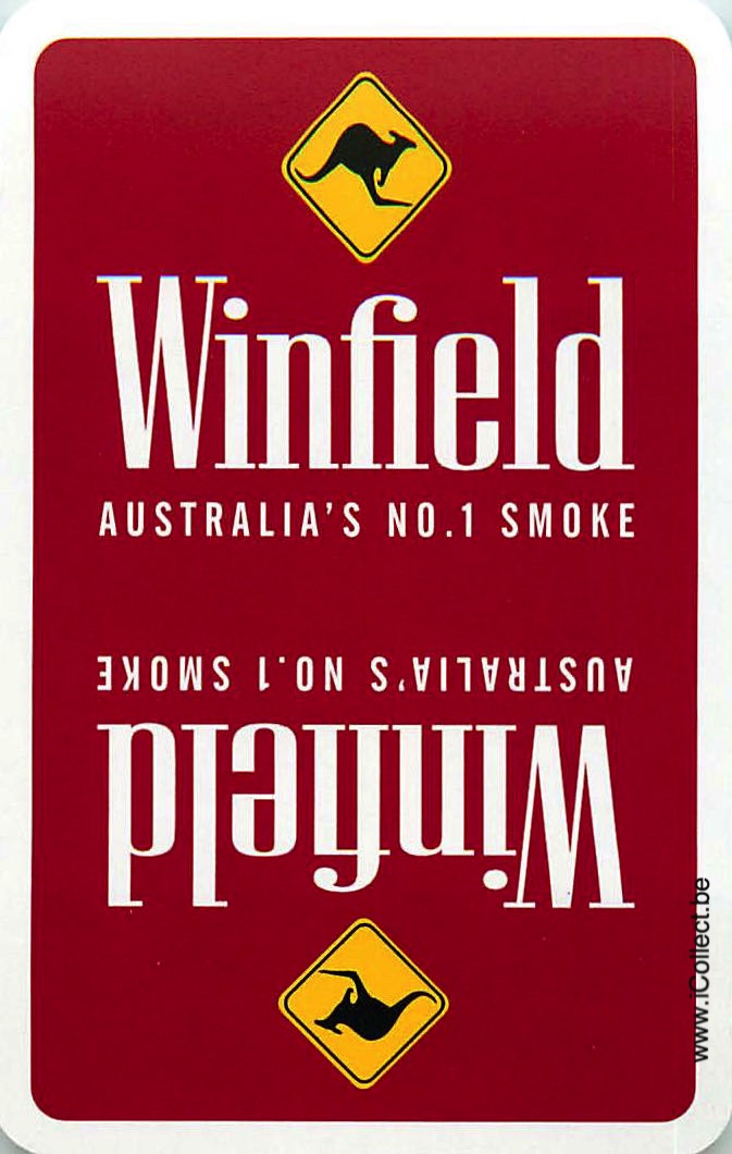 Single Swap Playing Cards Tobacco Winfield (PS19-25G) - Click Image to Close