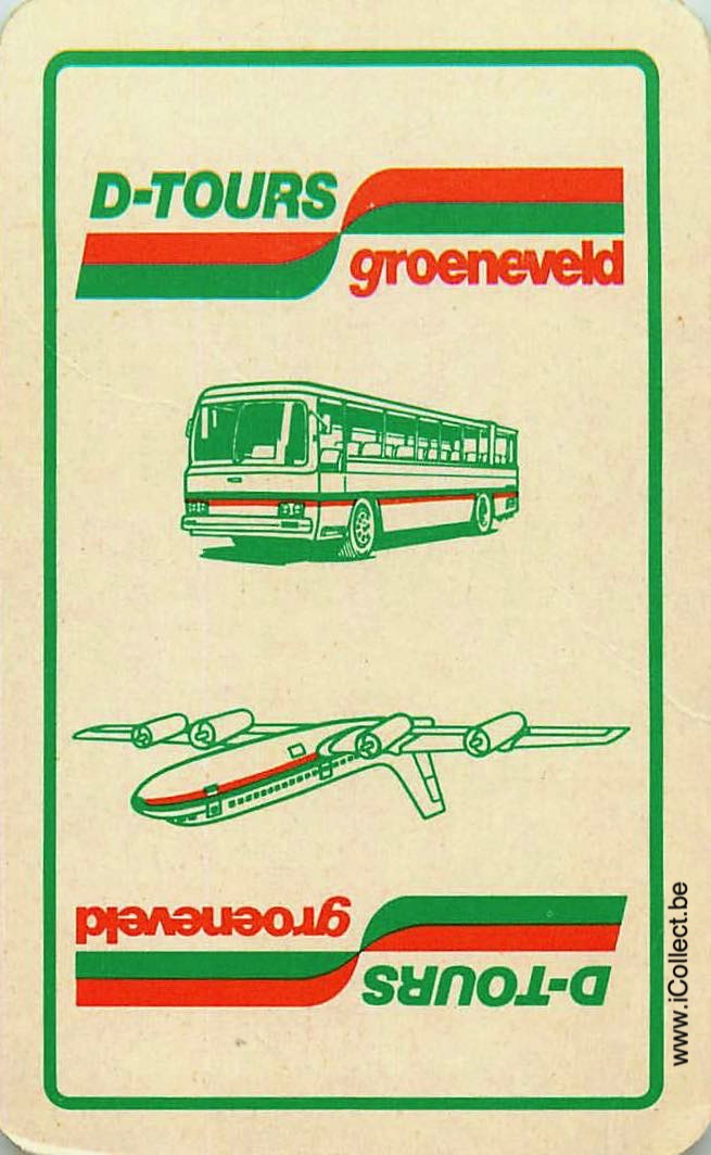 Single Swap Playing Cards Travel D-Tours Groeneveld (PS19-02F) - Click Image to Close