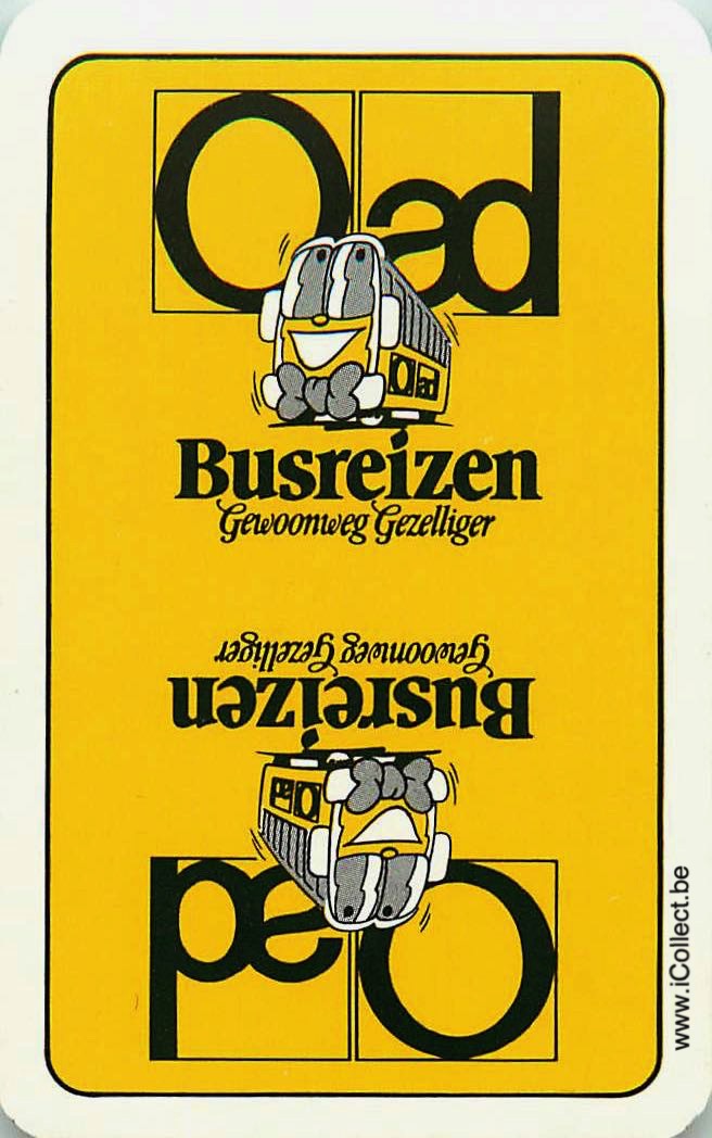 Single Swap Playing Cards Travel OAD Busreizen (PS19-40E) - Click Image to Close