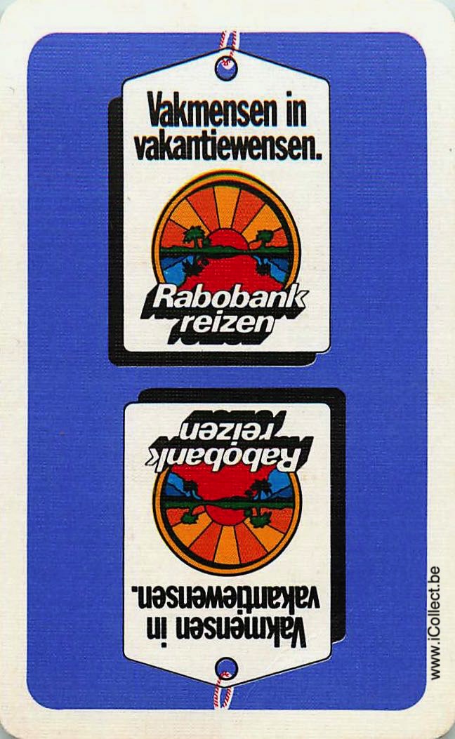 Single Swap Playing Cards Travel Rabobank Reizen (PS19-42C)